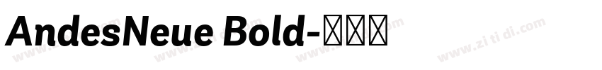 AndesNeue Bold字体转换